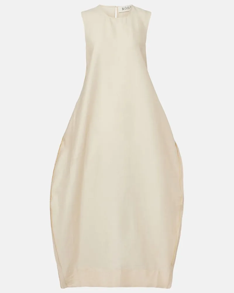 Róhe Róhe Maxikleid aus einem Leinengemisch Gelb