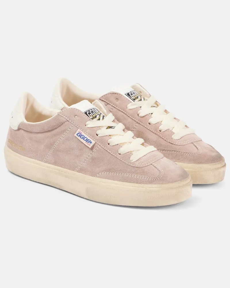 Golden Goose Sneakers Soul Star aus Veloursleder Rosa
