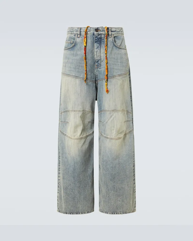 Balenciaga Wide-Leg Jeans George V Blau