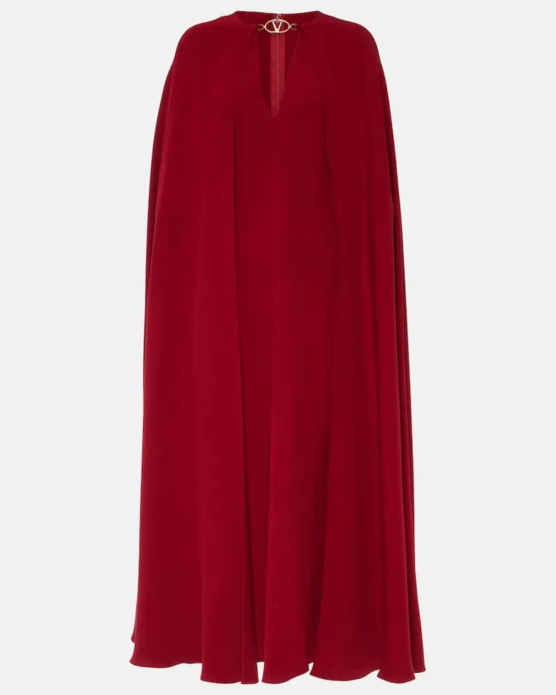 Valentino Garavani Robe VLogo The Bold Edition aus Cady Couture Rot