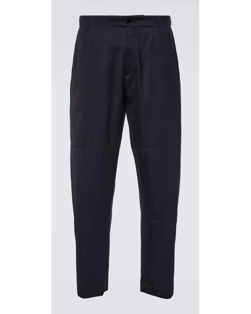Burberry Hose aus Wolle Blau