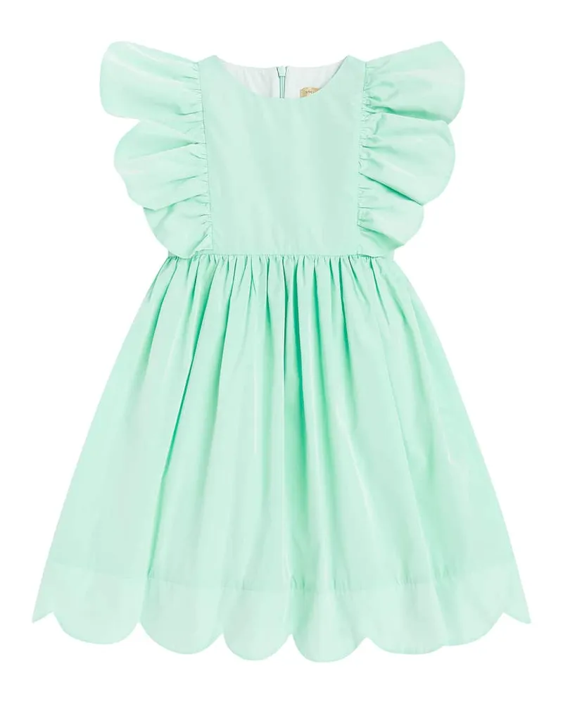 Stella McCartney Kids Kleid aus Taft Grün