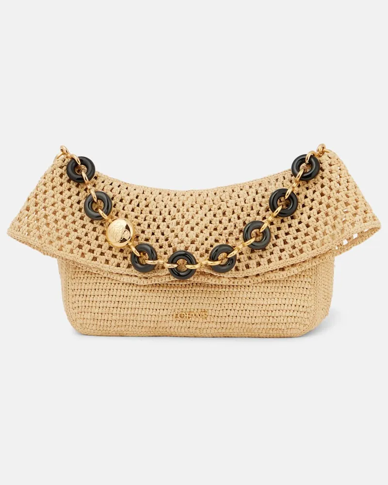 Loewe Paula's Ibiza Schultertasche Ola Medium Nude