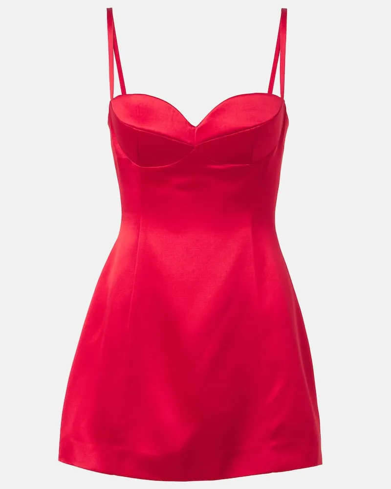 Magda Butrym Minikleid aus Satin Rot