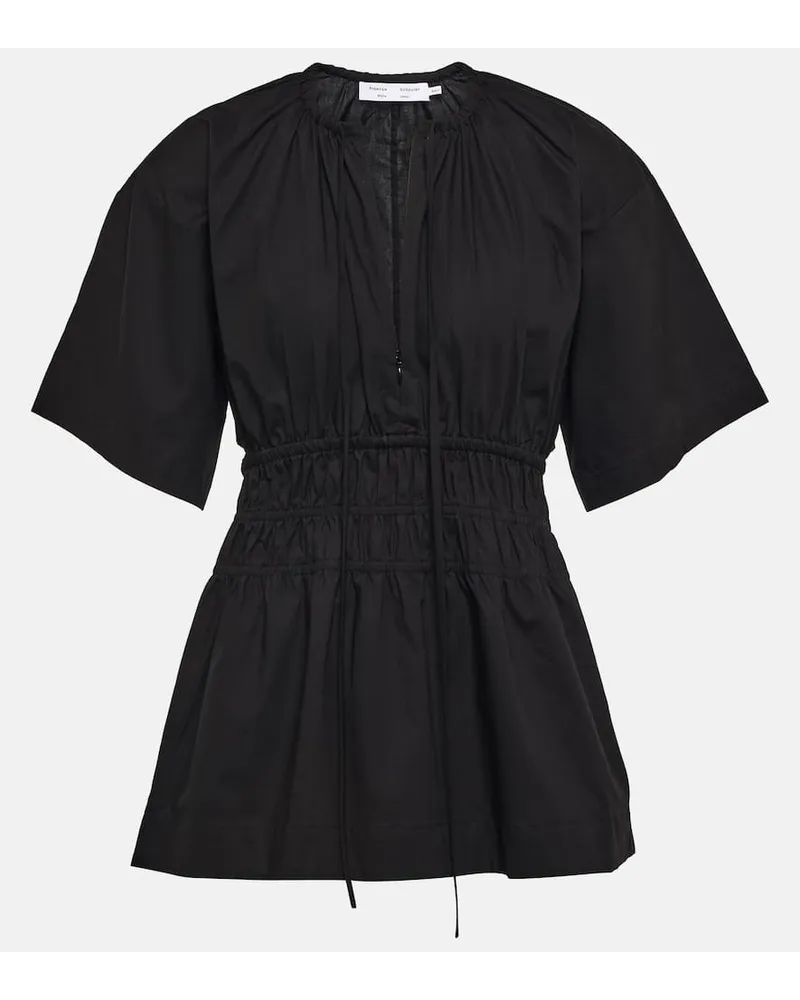 Proenza Schouler Top aus Baumwolle Schwarz