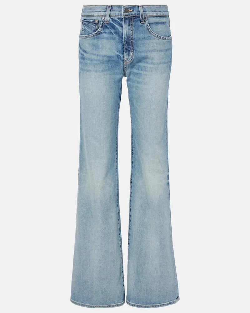 Nili Lotan Mid-Rise Flared Jeans Celia Blau