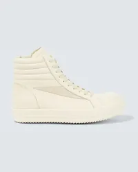 Rick Owens High-Top Sneakers Hi Vintage aus Leder Gelb