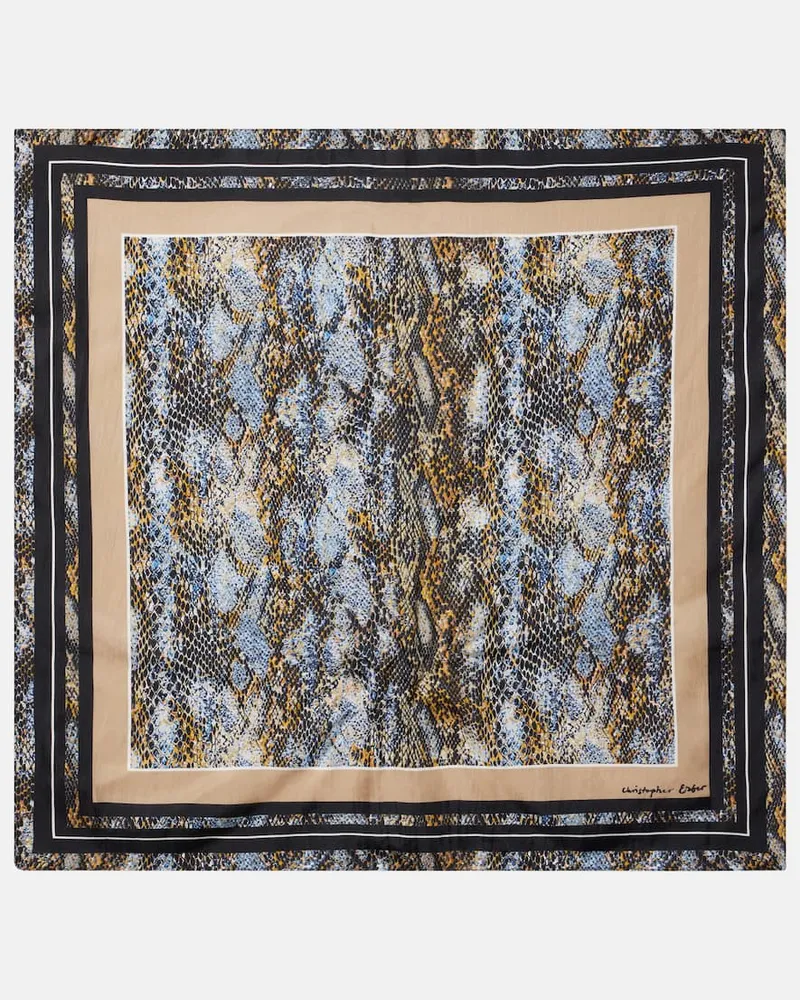 Christopher Esber Bedrucktes Tuch aus Seide Multicolor