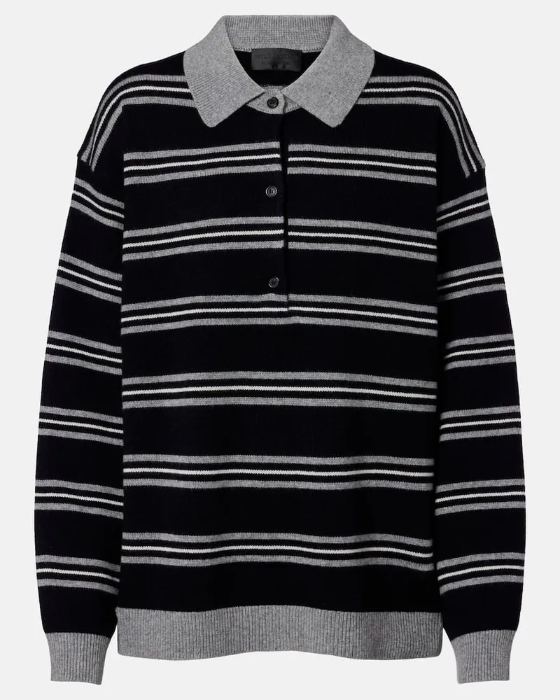 Nili Lotan Polopullover Galvez aus Kaschmir Blau