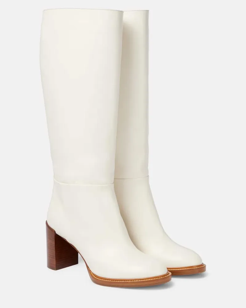 Gabriela Hearst Stiefel Bocca aus Leder Neutral