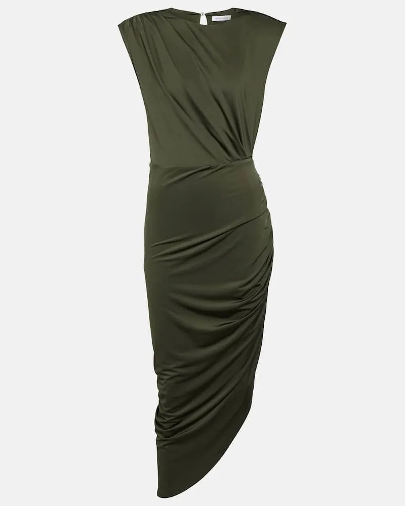 Veronica Beard Midikleid Merrith aus Jersey Grün