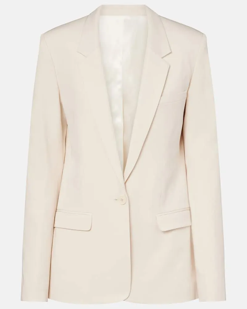 Isabel Marant Jacke Feray aus Crêpe Weiß