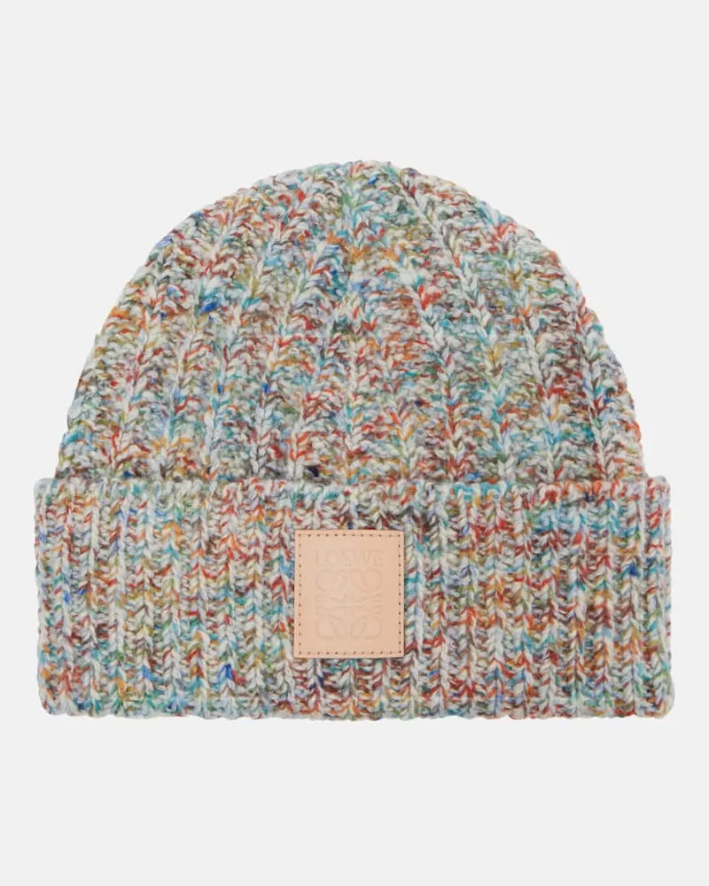 Loewe Mütze aus einem Wollgemisch Multicolor
