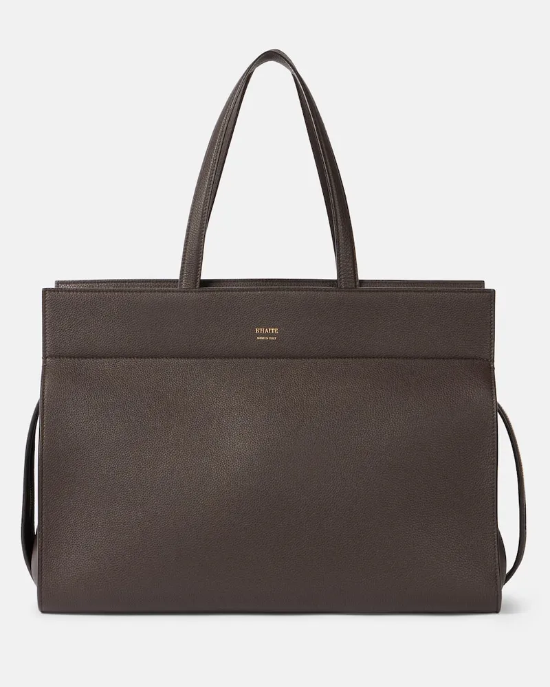 KHAITE Tote Bag Crosby aus Leder Braun