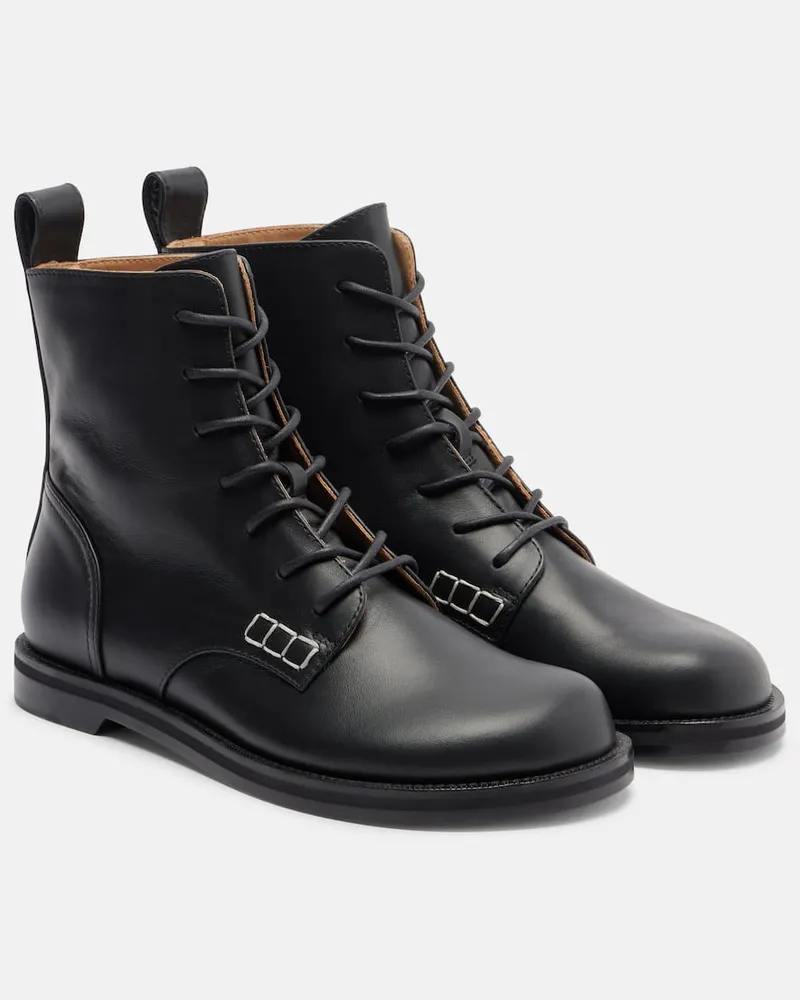 J.W.Anderson Schnürstiefel aus Leder Schwarz