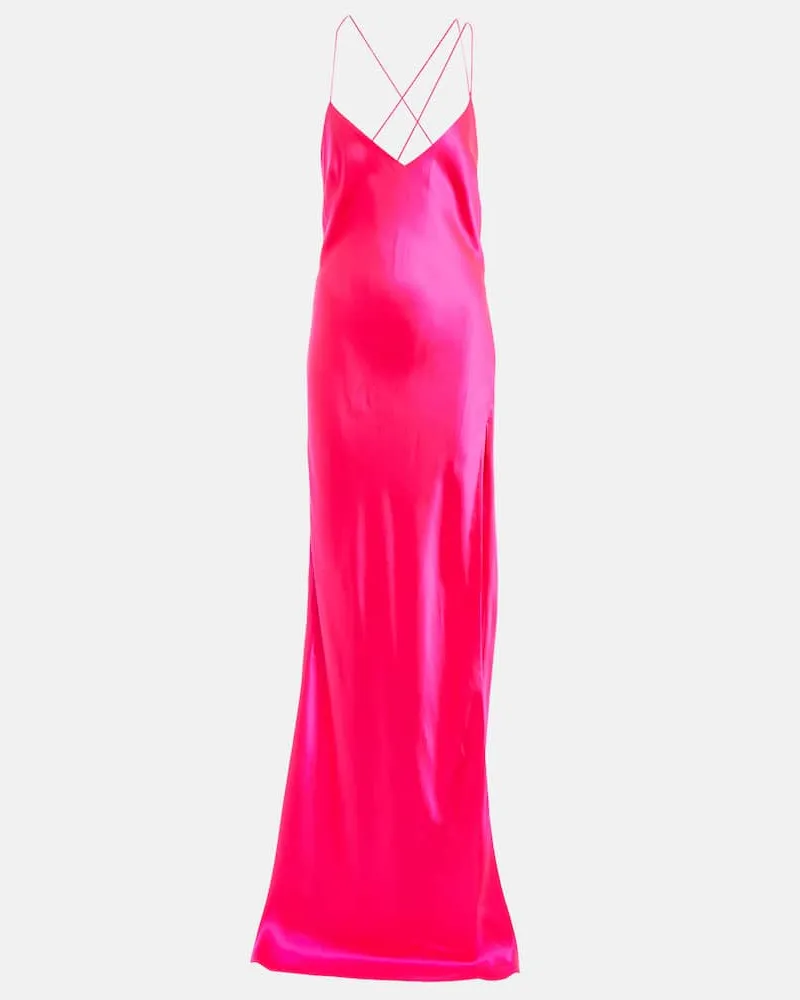 The Sei Robe aus Seidensatin Rosa