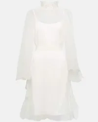 Max Mara Bridal Minikleid Alma aus Seide Weiss