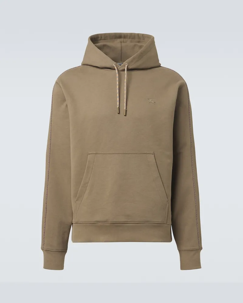Burberry Hoodie aus Baumwoll-Jersey Braun