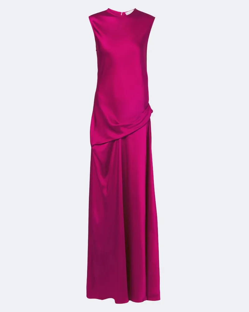 Stella McCartney Maxikleid aus Satin Rosa