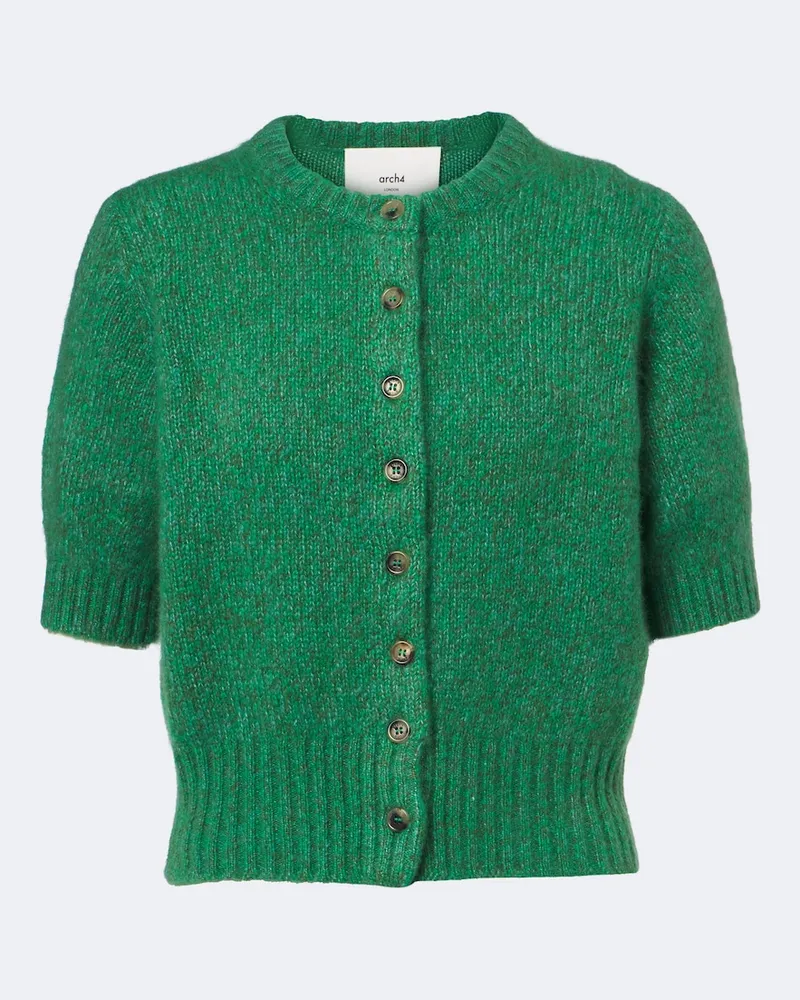 arch4 Cardigan Rome aus Kaschmir und Seide Grün