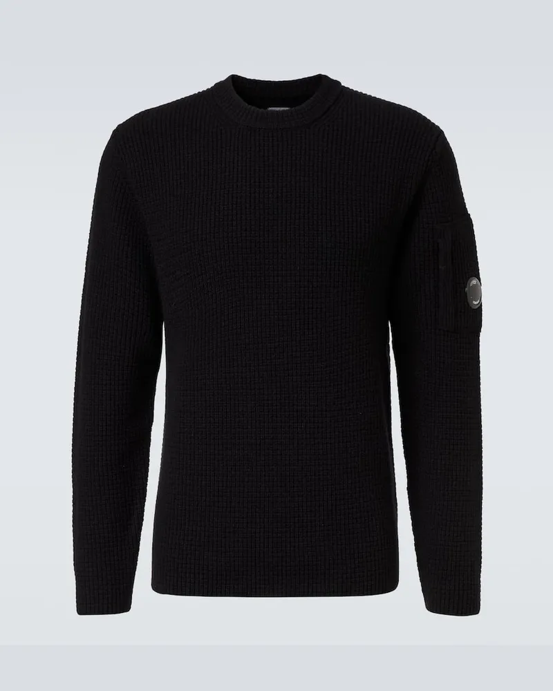C.P. Company Pullover aus einem Wollgemisch Schwarz