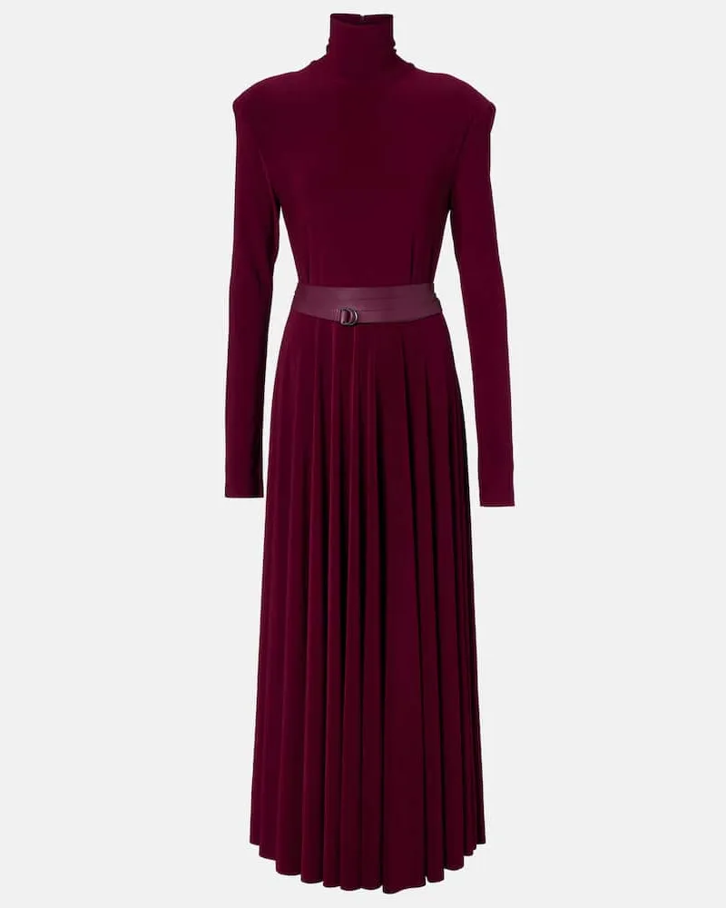 Norma Kamali Maxikleid Burgunderrot