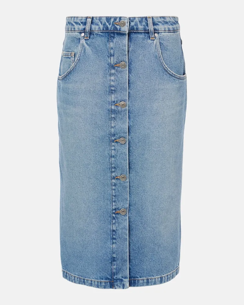 Stella McCartney Jeansrock Blau