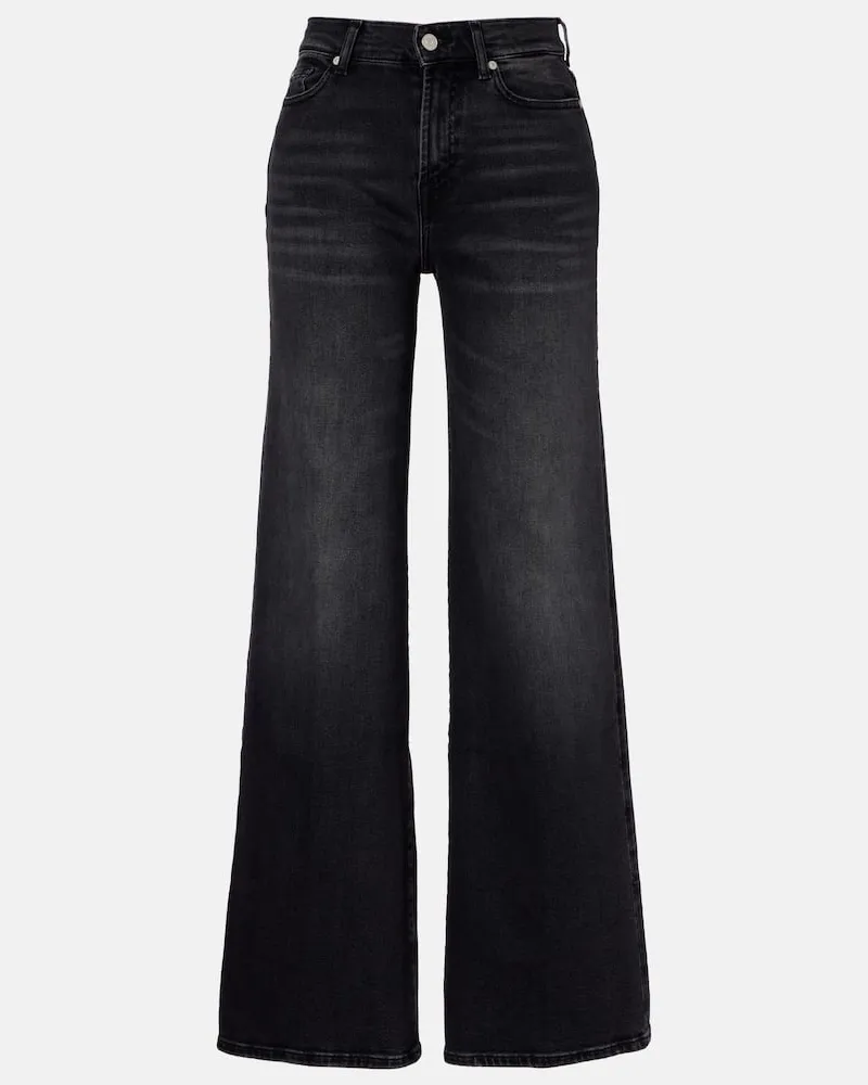 7 for all mankind High-Rise Jeans Lotta Schwarz
