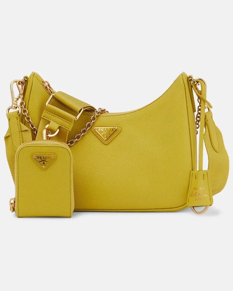 Prada Schultertasche Re-Edition 2005 Small Grün