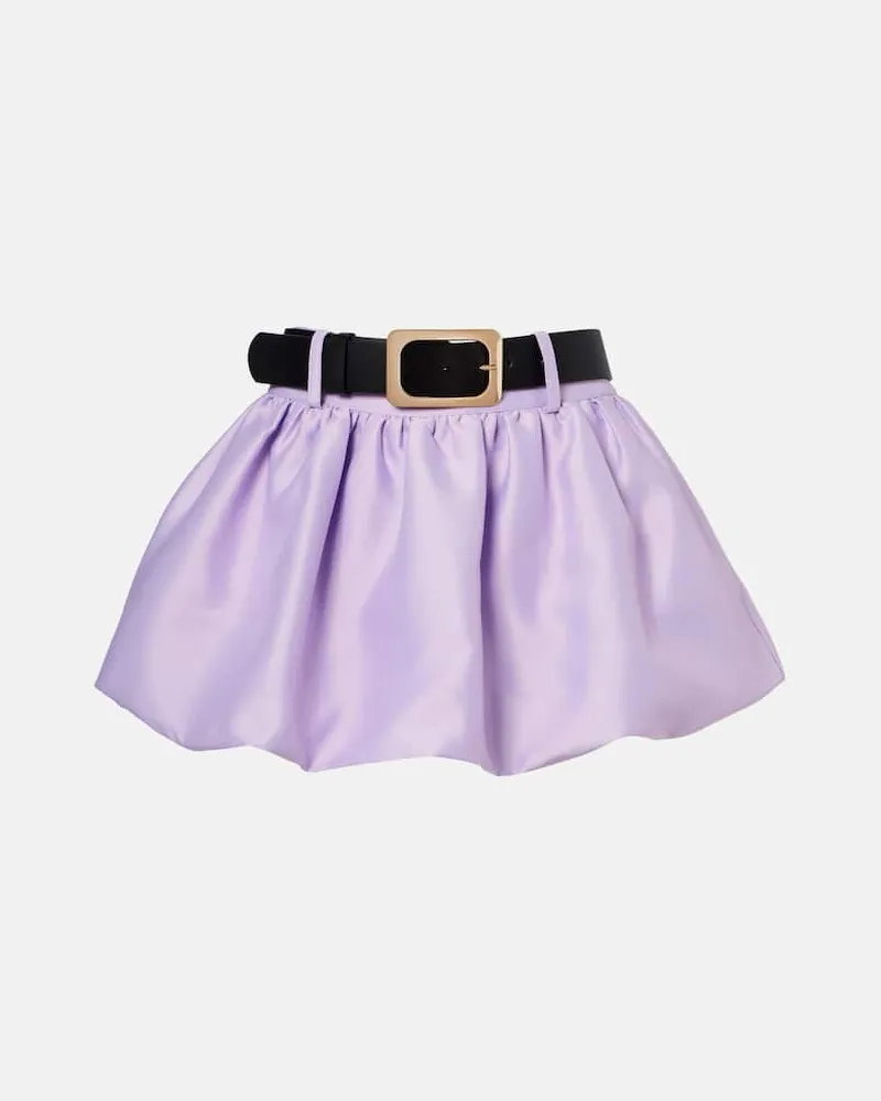 Self-Portrait Skort aus Taft Lila