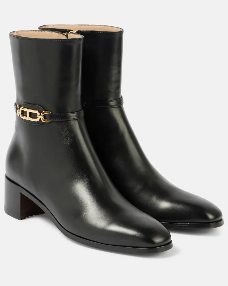 Tom Ford Ankle Boots Whitney aus Leder Schwarz