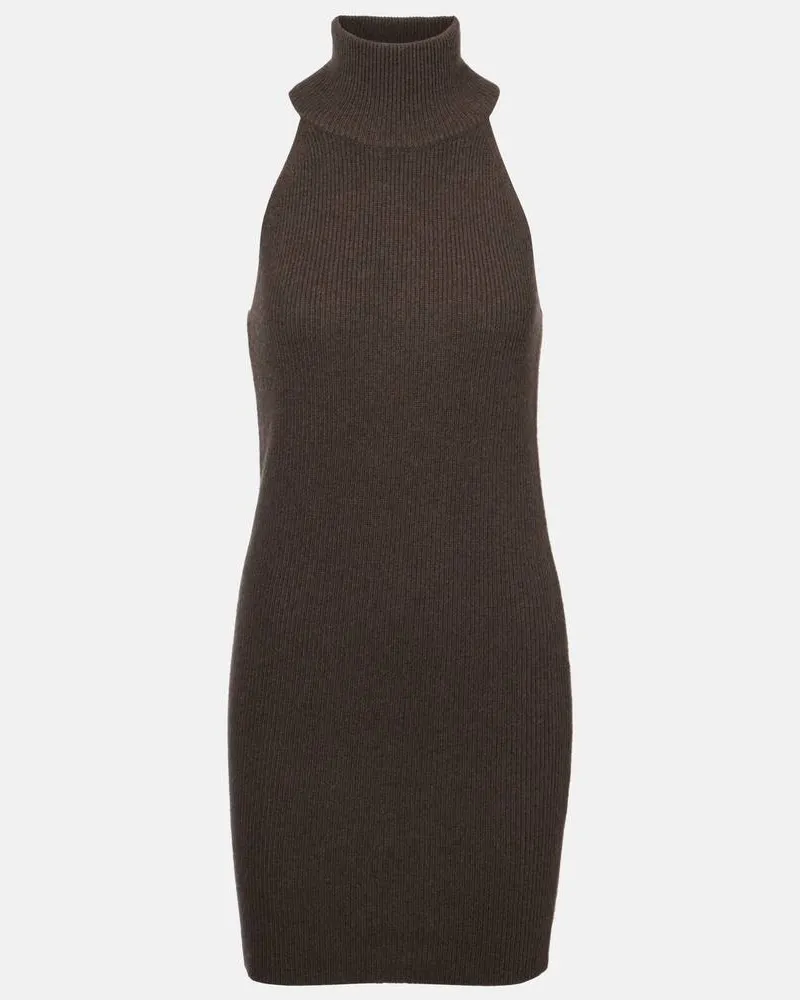 Lisa Yang Minikleid Lisa aus Kaschmir Braun