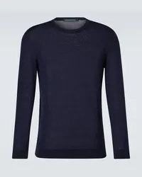 Kiton Pullover aus Wolle Blau