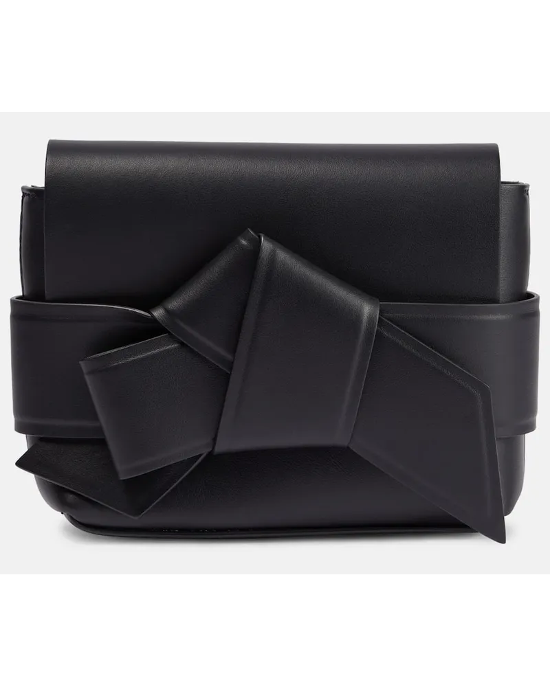 Acne Studios Schultertasche Musubi Mini aus Leder Schwarz