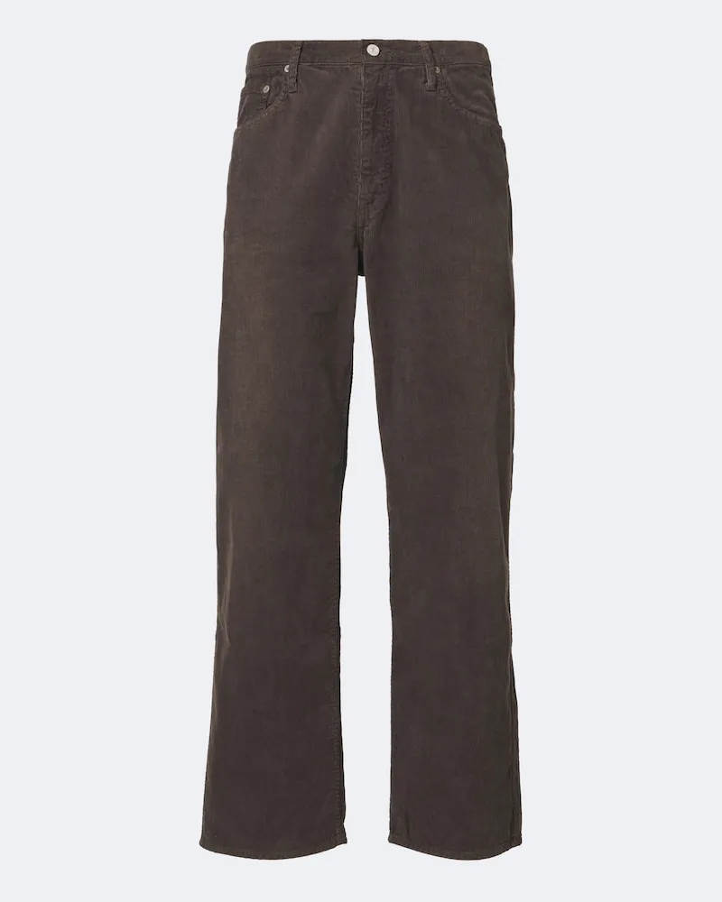 Visvim Weite Hose Fluxus 03 aus Cord Braun