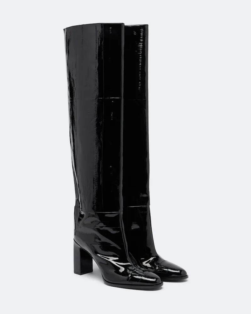 Jimmy Choo Overknee-Stiefel Caly aus Leder Schwarz
