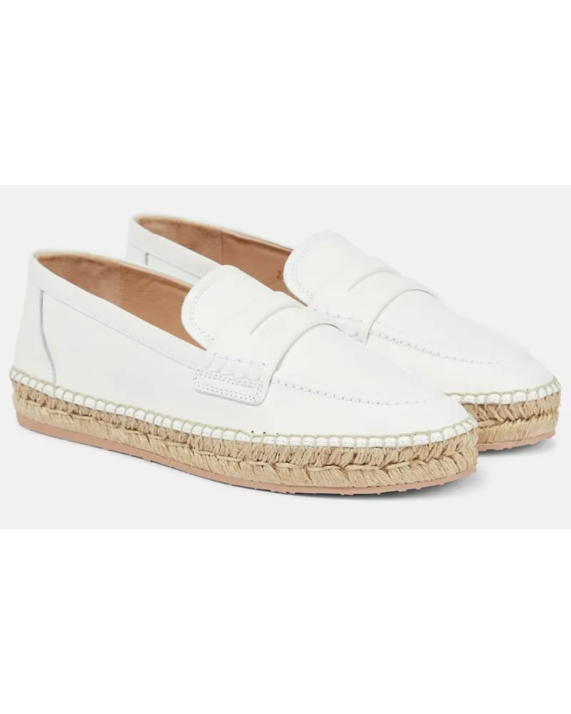 Gianvito Rossi Espadrilles Lido aus Leder Weiss