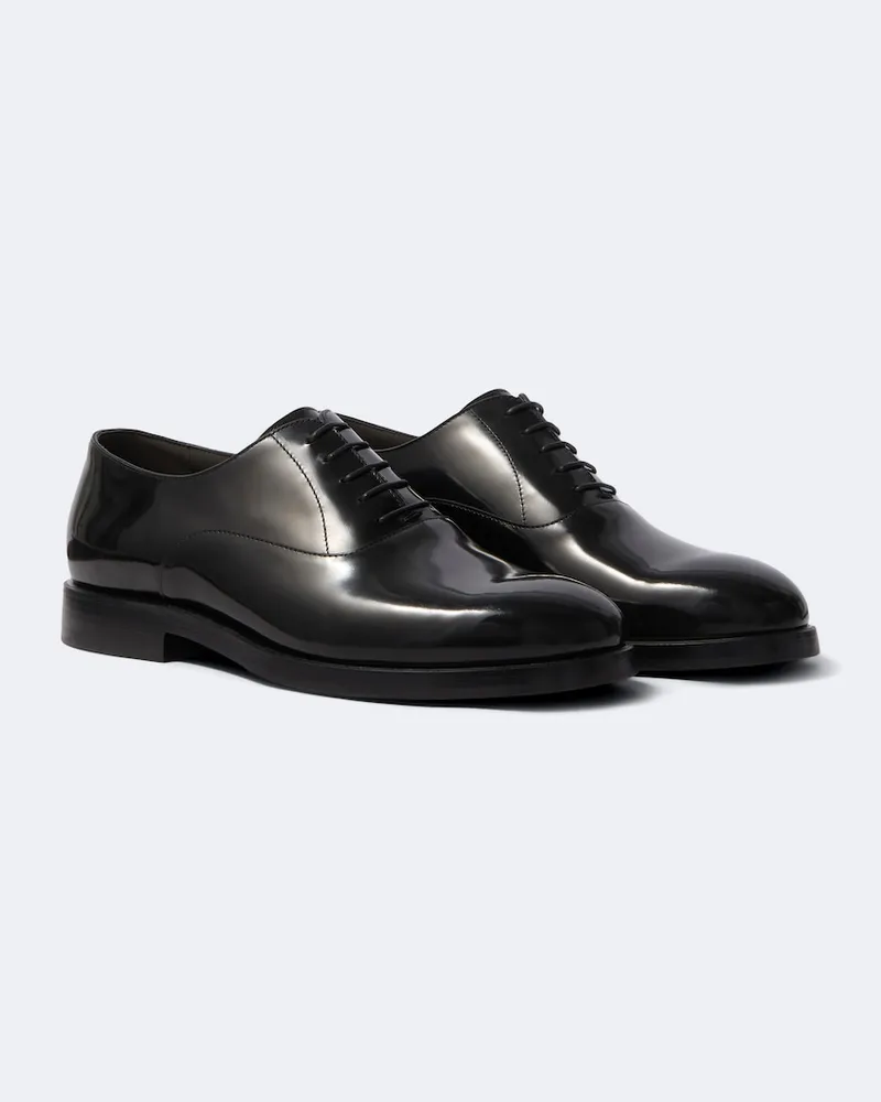 Brunello Cucinelli Schnürschuhe aus Leder Schwarz