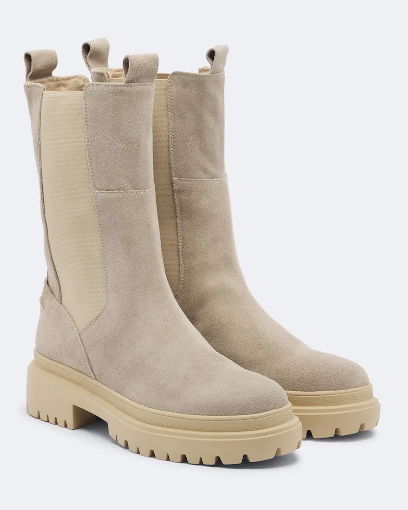 Bogner Chelsea Boots Chesa Alpina aus Veloursleder Beige