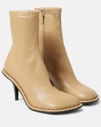 Stella McCartney Ankle Boots Ryder aus Lederimitat Beige