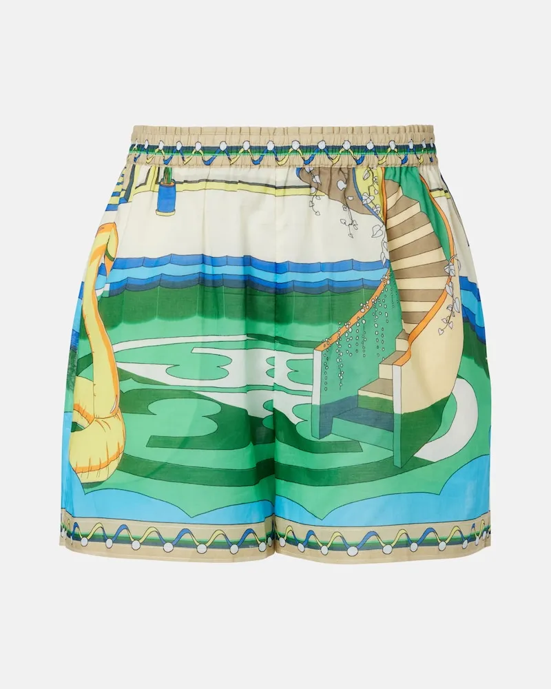 Tory Burch Shorts Camp aus Baumwolle Multicolor