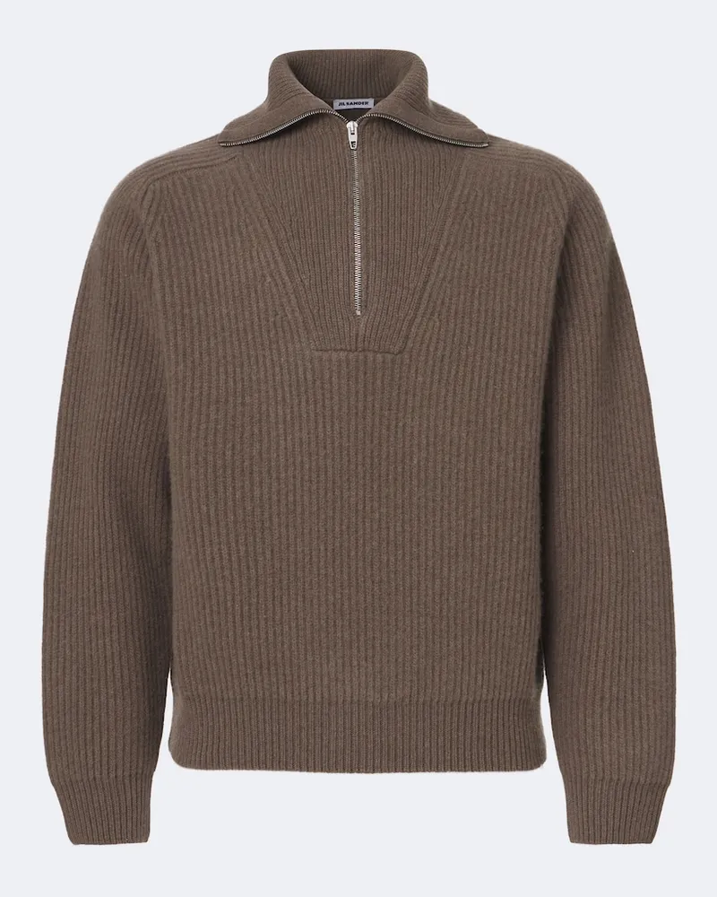 Jil Sander Pullover aus Wolle Braun