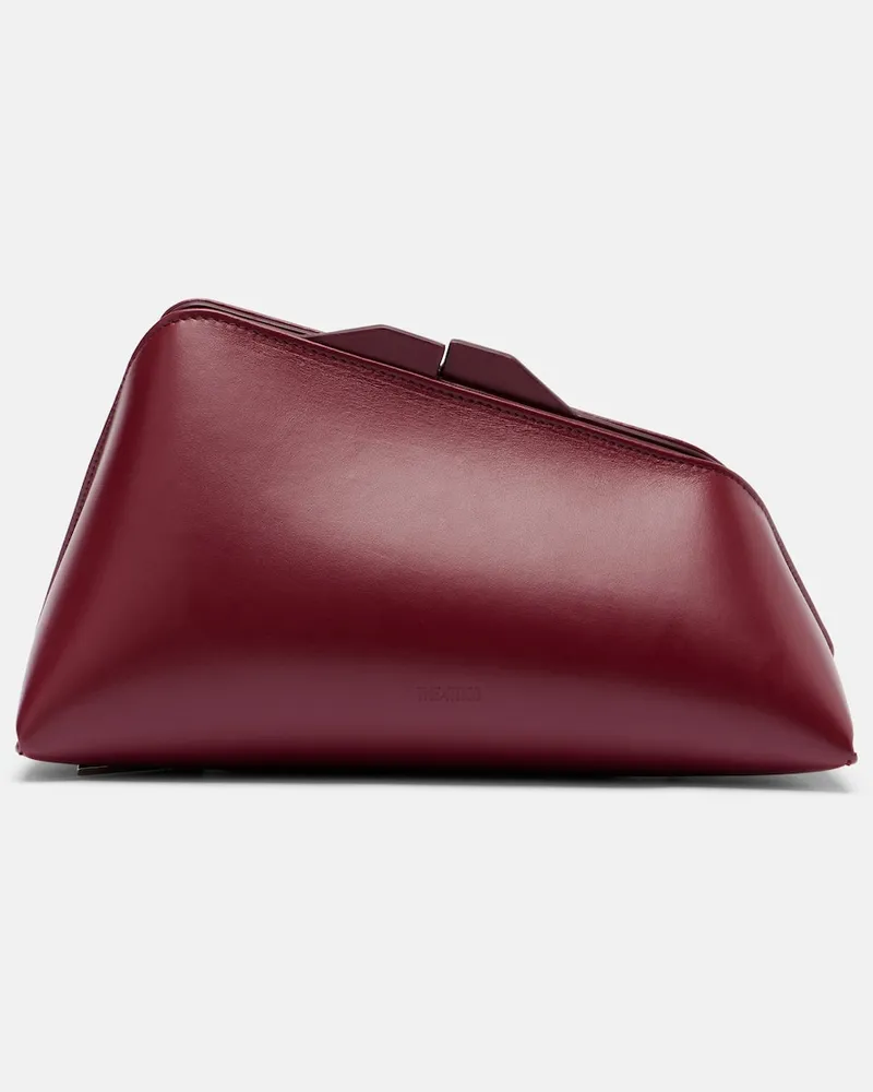 ATTICO Clutch 8.30 PM aus Leder Burgund