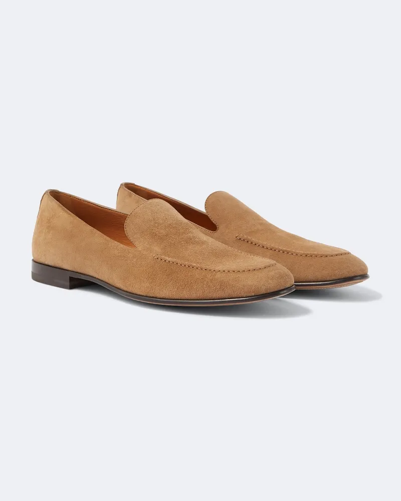 Dolce & Gabbana Slip-Ons aus Veloursleder Braun