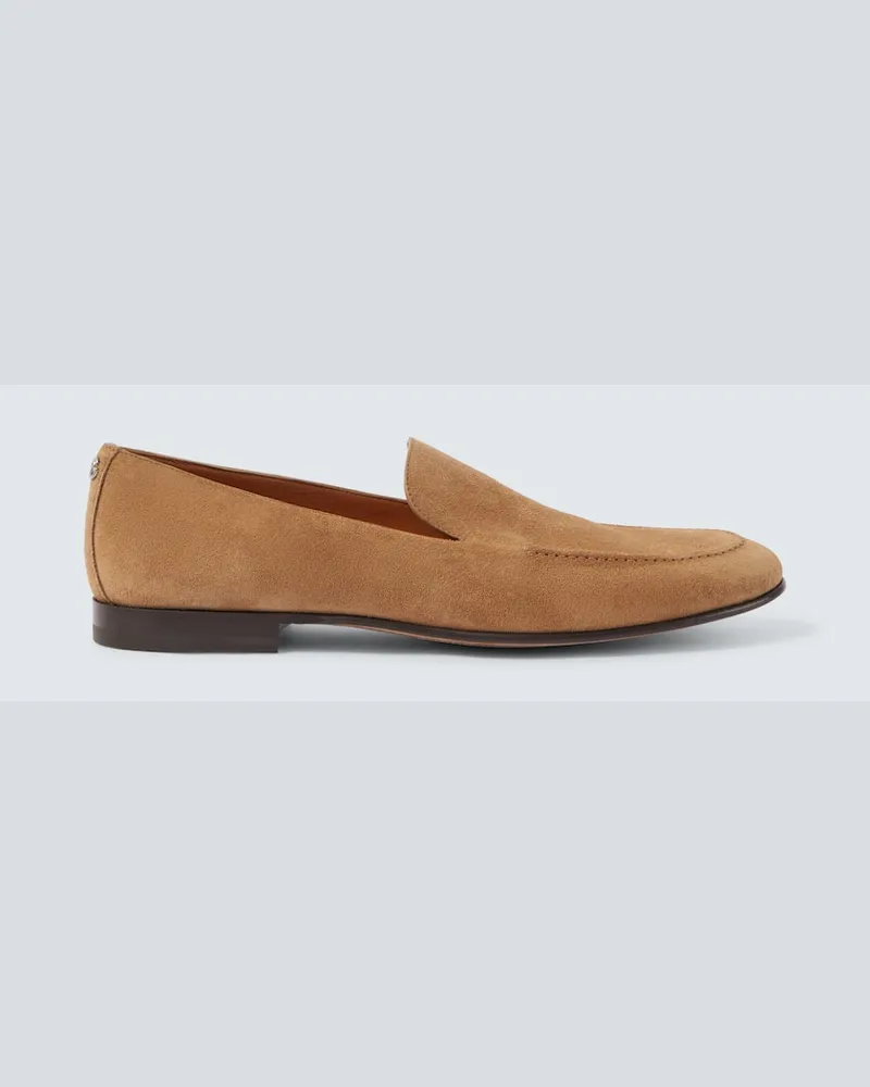 Dolce & Gabbana Slip-Ons aus Veloursleder Braun