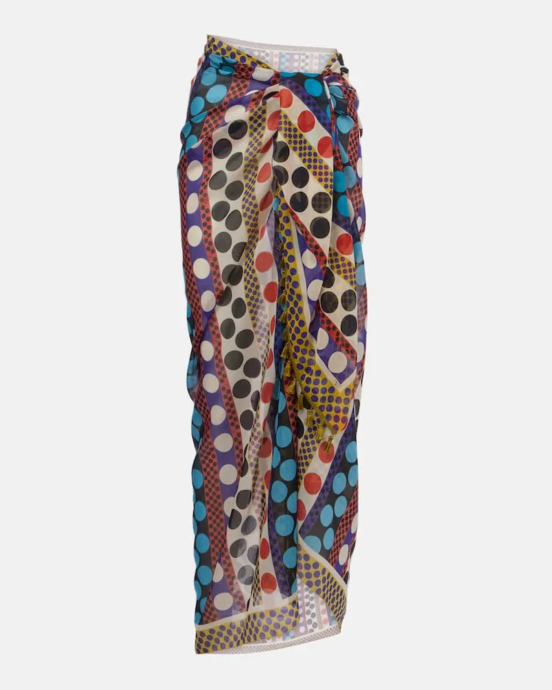Valentino Garavani Pareo Escape aus Baumwolle und Seide Multicolor
