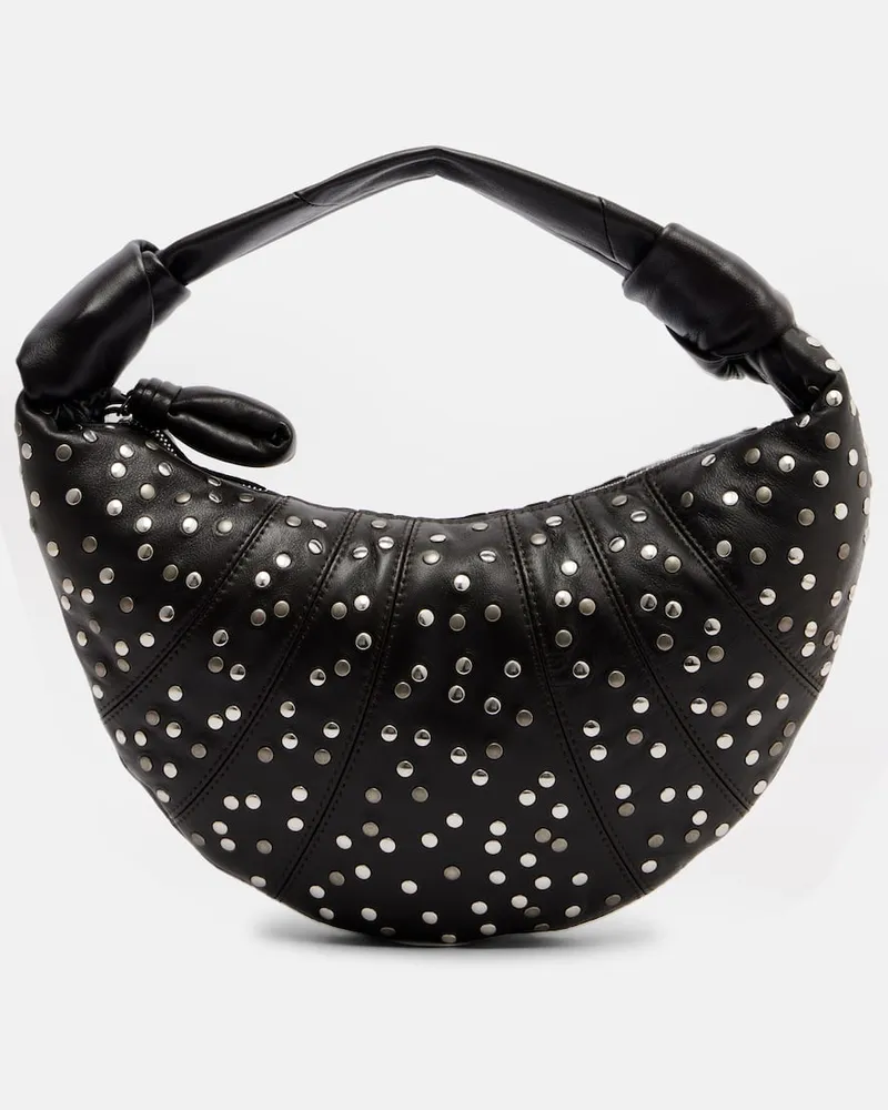 Christophe Lemaire Schultertasche Croissant Large aus Leder Braun