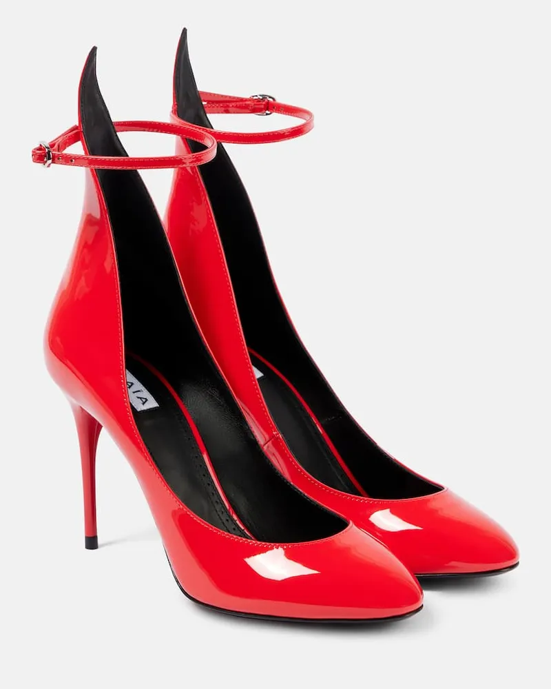 Alaïa Alaïa Pumps Decollete aus Lackleder Rot