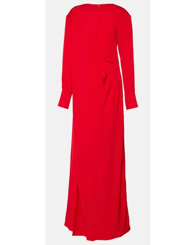 Stella McCartney Robe aus Satin Rot