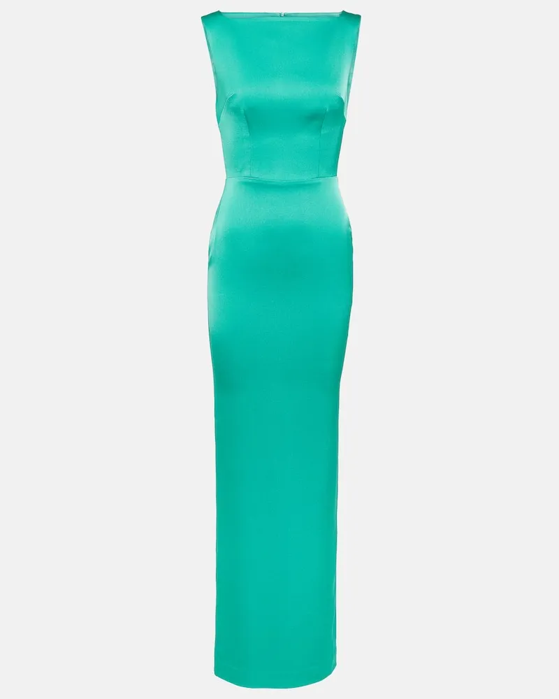 Alex Perry Robe aus Crêpe Grün
